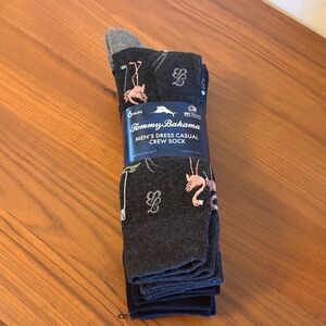 Tommy Bahama Men's Flamingo Patterned Dress Socks - 6 pack
